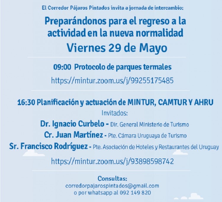 Dos conferencias para preparar el regreso a la actividad en la nueva normalidad