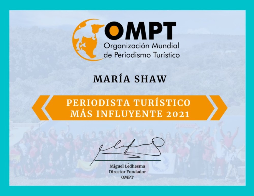 Mar&iacute;a Shaw es la periodista tur&iacute;stica m&aacute;s influyente de 2021