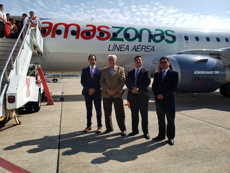 Arrib&oacute; a Uruguay nuevo avi&oacute;n de Amaszonas