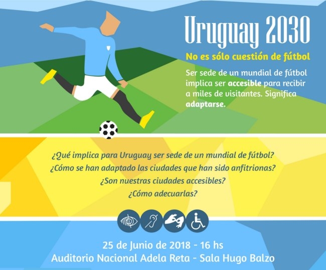 Los desaf&iacute;os de Uruguay en accesibilidad de cara al Mundial 2030