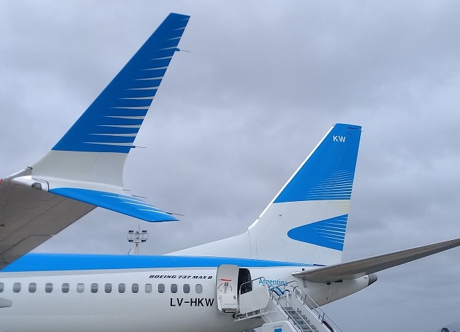 Aerol&iacute;neas Argentinas suspende temporalmente la operaci&oacute;n de sus Boeing 737 MAX8