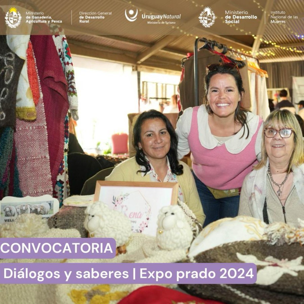 Mujeres Rurales y del Agro: III Edición convocatoria diálogos y saberes para comercializar sus productos en la Rural del Prado, 7 y 8 de septiembre de 2024