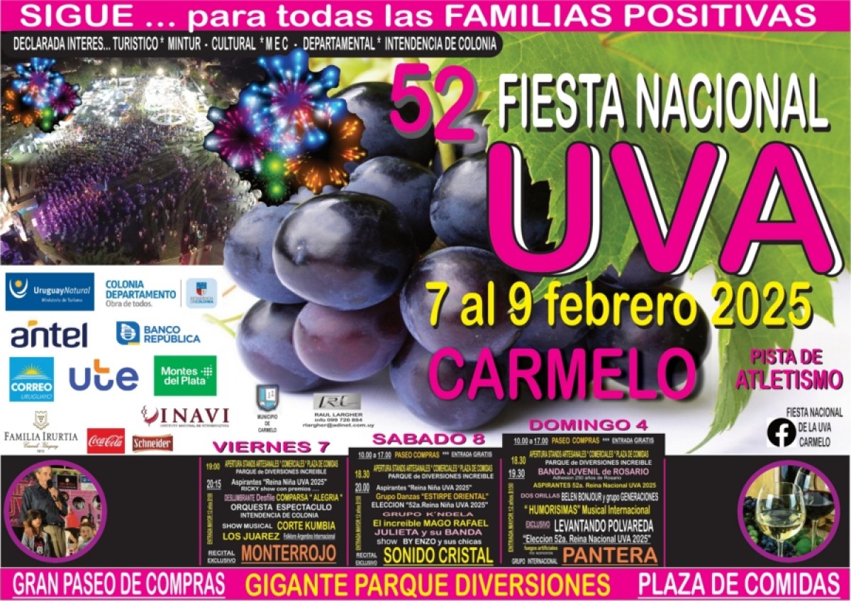 52ª Fiesta Nacional de la Uva en Carmelo