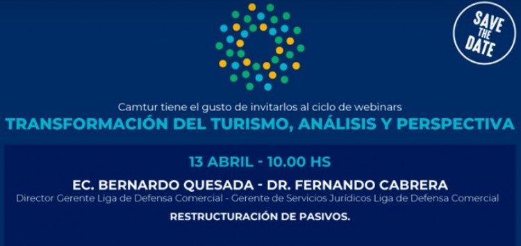 CAMTUR invita al seminario web del martes 13