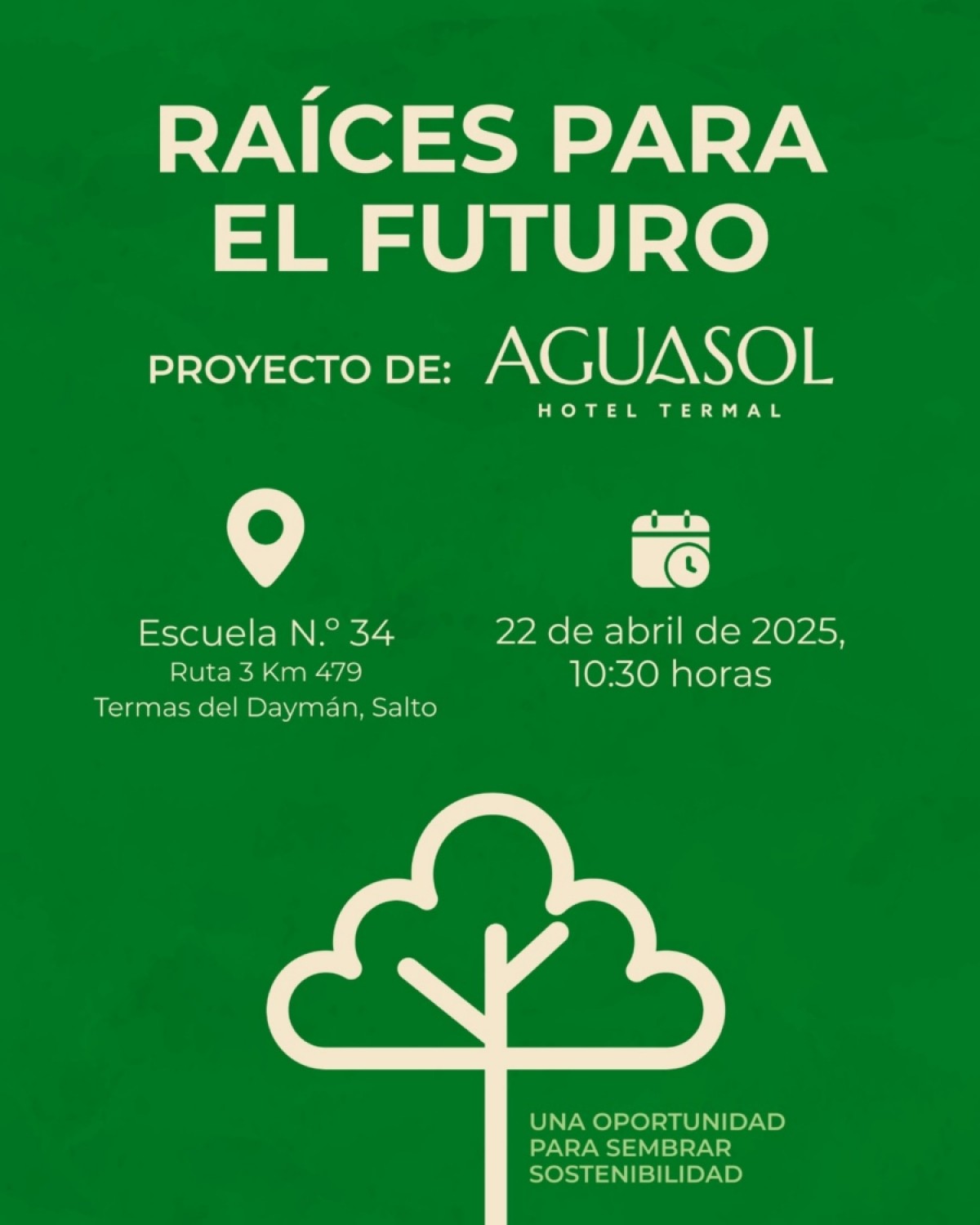Raíces para el futuro, una acción sustentable de Aguasol Hotel Termal