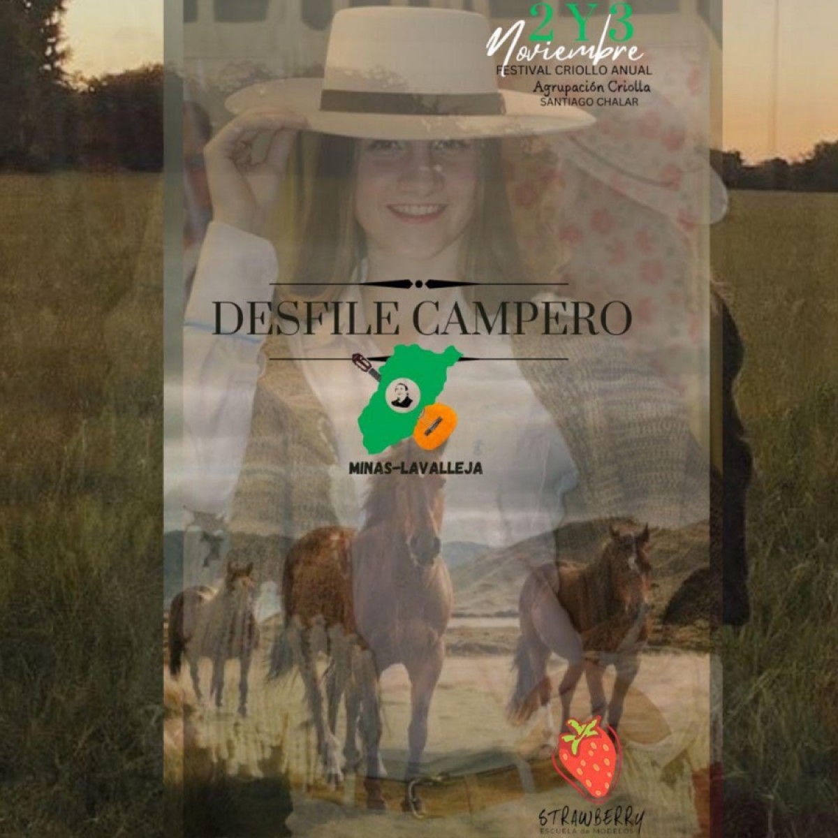 Desfile Campero propone la Agrupación criolla Santiago Chalar de Minas