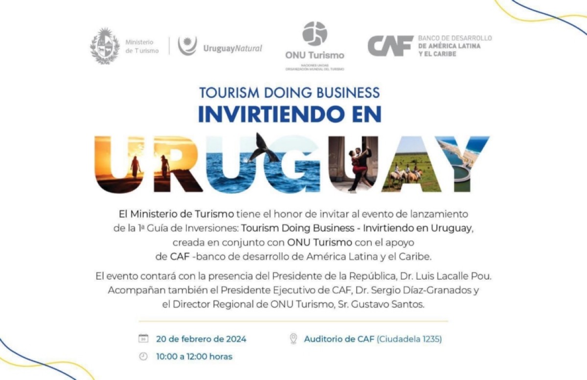 Montevideo será sede del lanzamiento de “Invirtiendo en Uruguay”