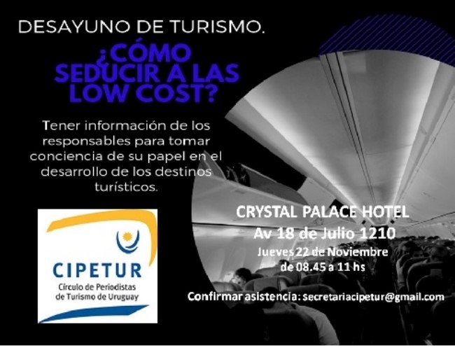 Desayuno de Turismo: &iquest;C&oacute;mo seducir a las LOW COST?