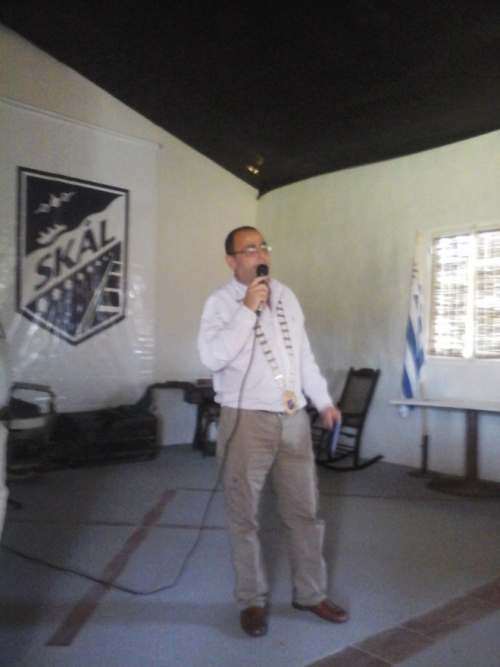 El nuevo presidente del Skal Internacional Punta del Este, &Aacute;lvaro Gimeno.