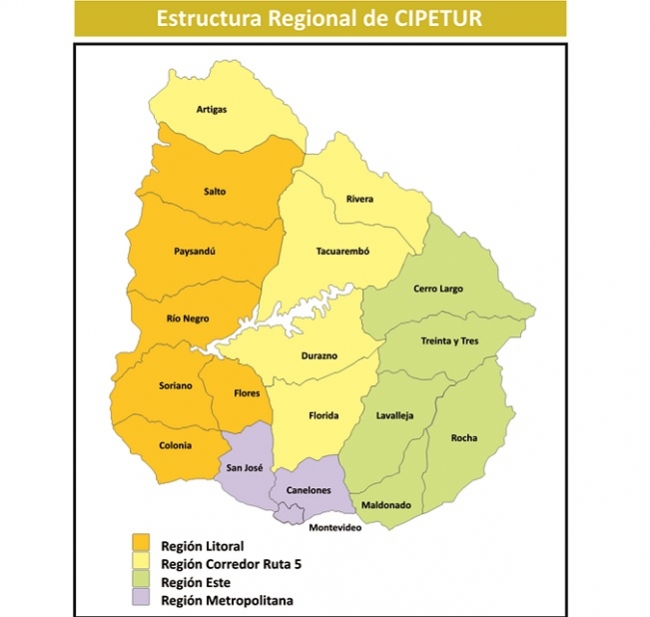 Las cuatro regiones del CIPETUR ya est&aacute;n en pleno funcionamiento