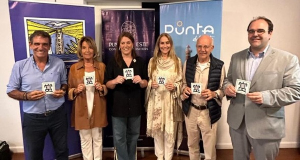 Martín Laventure Dtor. Turismo Maldonado, Ma. Sara Barofio, alcaldesa de PDE, Gabriela Rieiro representante de STW Uruguay, Graciela Caffera Dtora. Ejecutiva DPB, Jorge Tchinnosian Directivo DPB, Alejandro Abulafia vicepresidente DPB-PDEI (Crédito DPB)