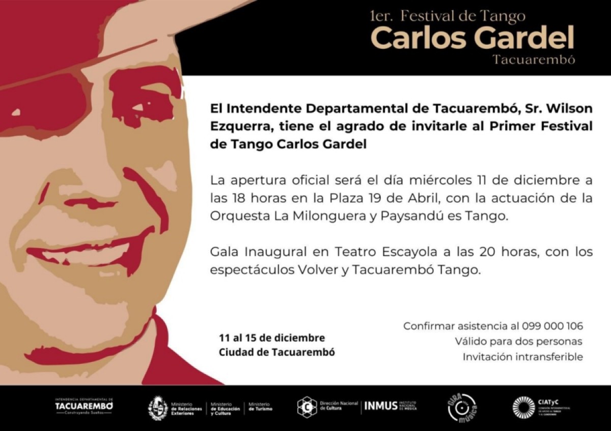 Comenzó el 1er Festival de Tango Carlos Gardel