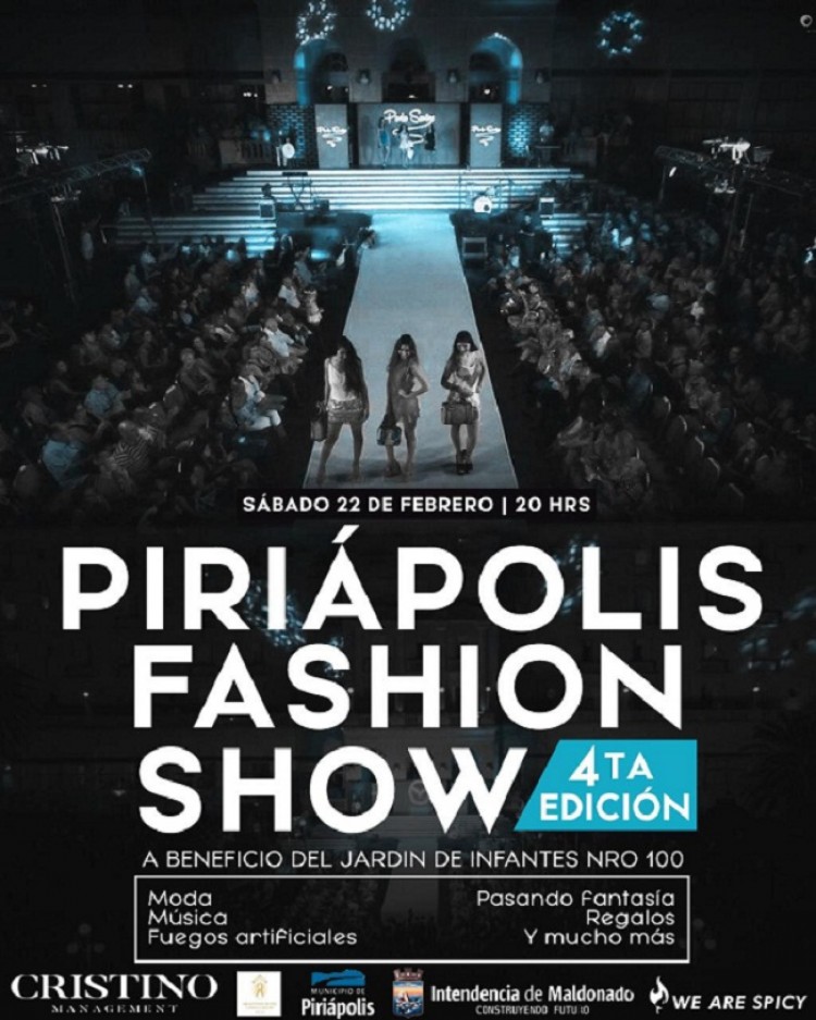 S&aacute;bado 22, 4ta. edici&oacute;n Piri&aacute;polis Fashion Show