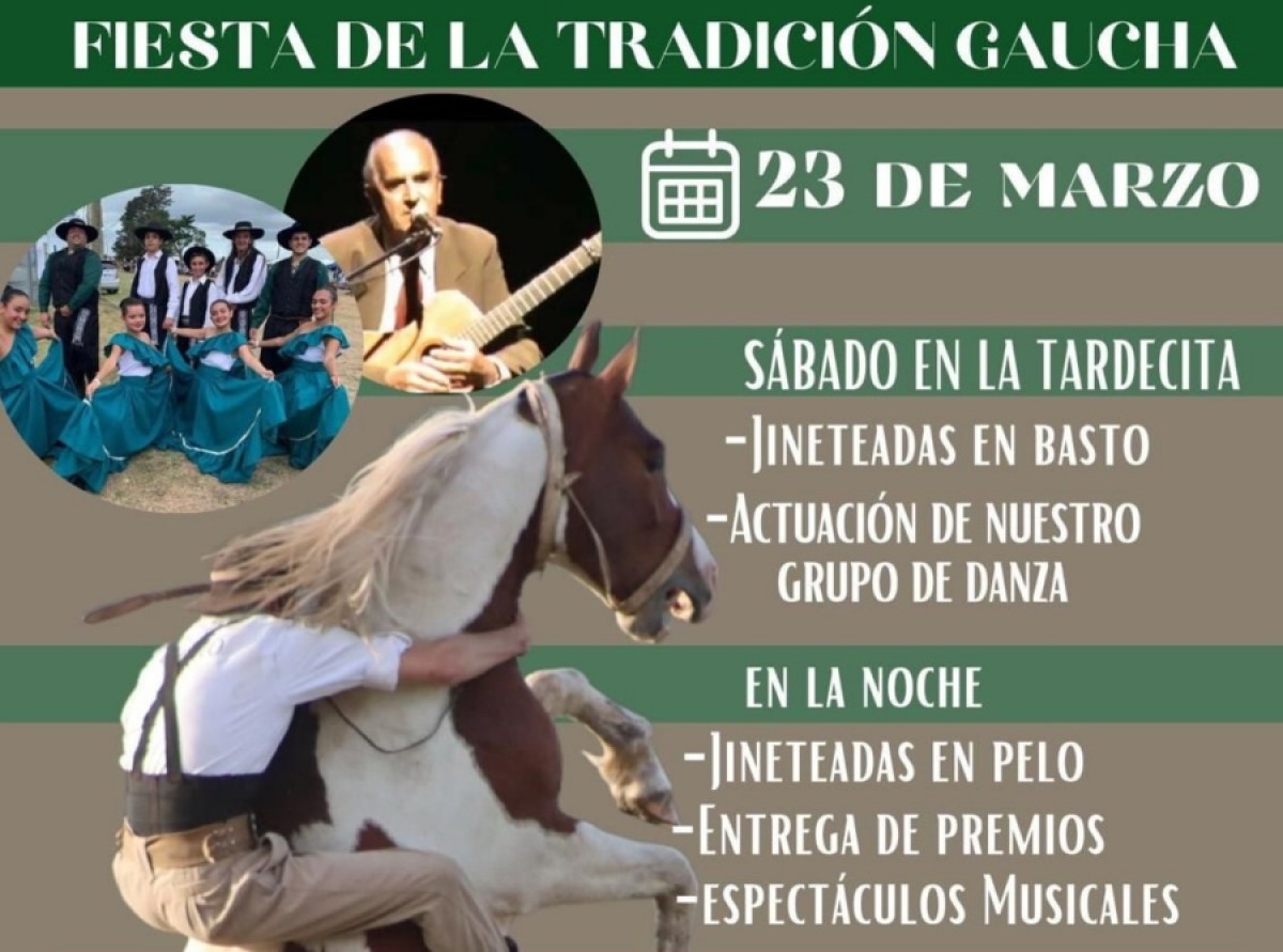 La Agrupaci&oacute;n Criolla Santiago Chalar los invita a la Fiesta de la Tradici&oacute;n Gaucha