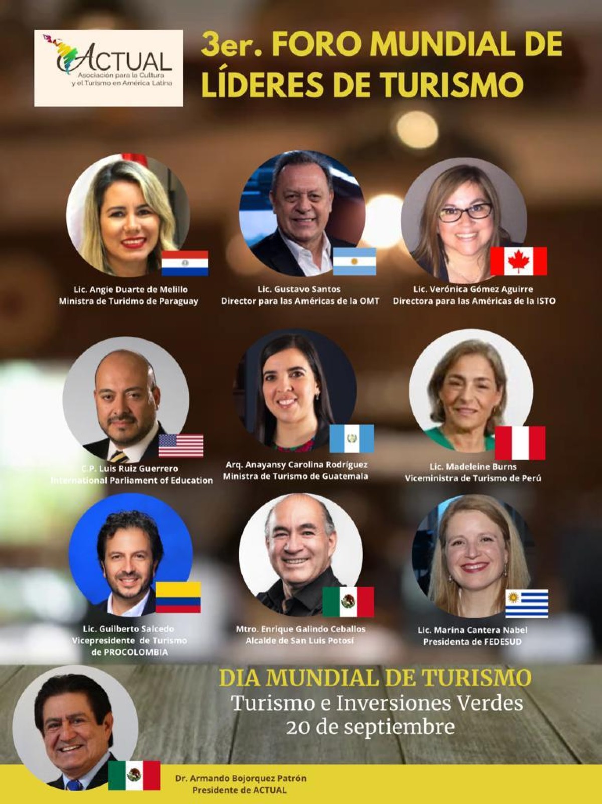 Marina Cantera en Foro Mundial de Líderes de Turismo